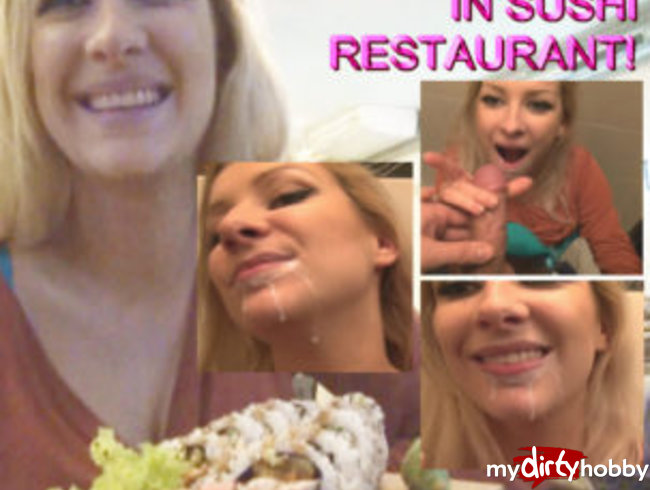 BLOWJOB IN SUSHI RESTAURANT