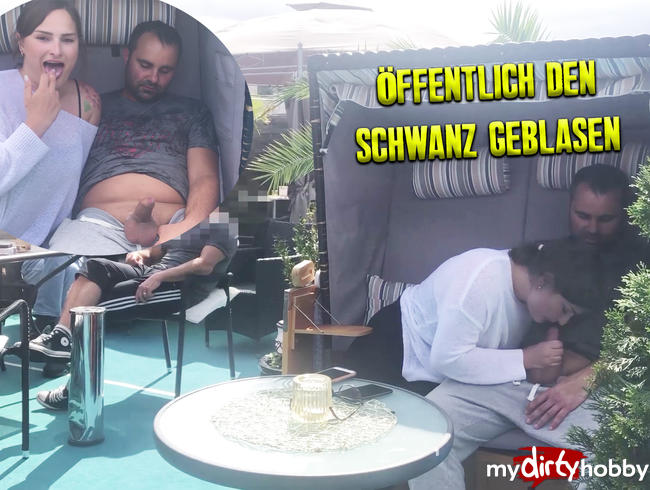 Öffentlich den Schwanz geblasen