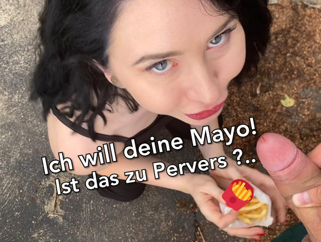 Ich will deine Mayo!!! Ist zu Pervers? Public Sperma essen