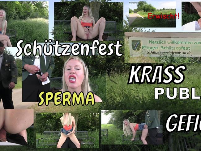 KRASS!!! Public gefickt vor dem Schützenfest UND ERWISCHT!!!