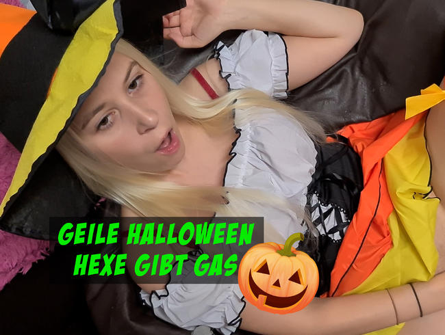 Geile Halloween Hexe gibt gas